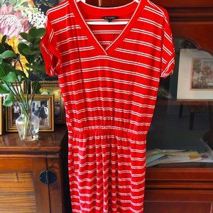 Banana Republic Striped Midi Dress